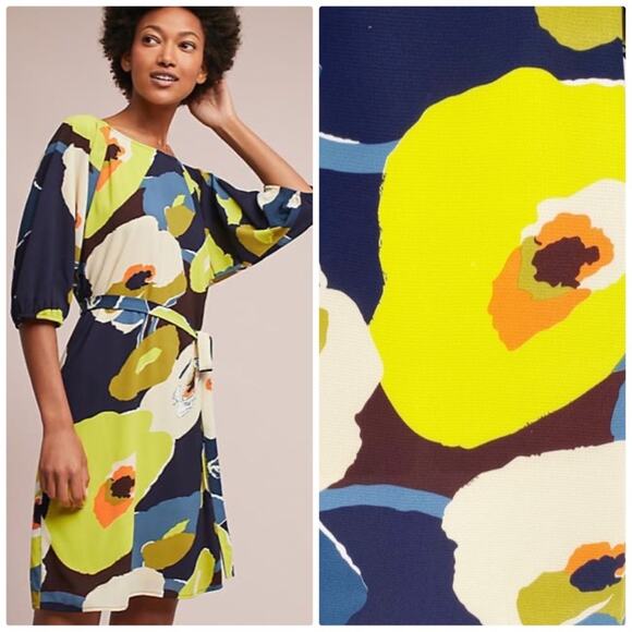 Anthropologie Women's Sunday In Brooklyn Callalily Kimono Dress‎ Size Small - Picture 1 of 5